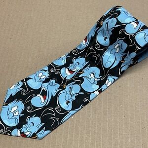 Disney Store Men's Genie Expressions 100%‎ Silk Tie